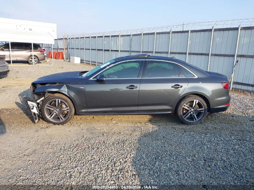 2018 Audi A4 2.0T Premium/2.0T Tech Premium VIN: WAUENAF41JA095331 Lot: 39234493