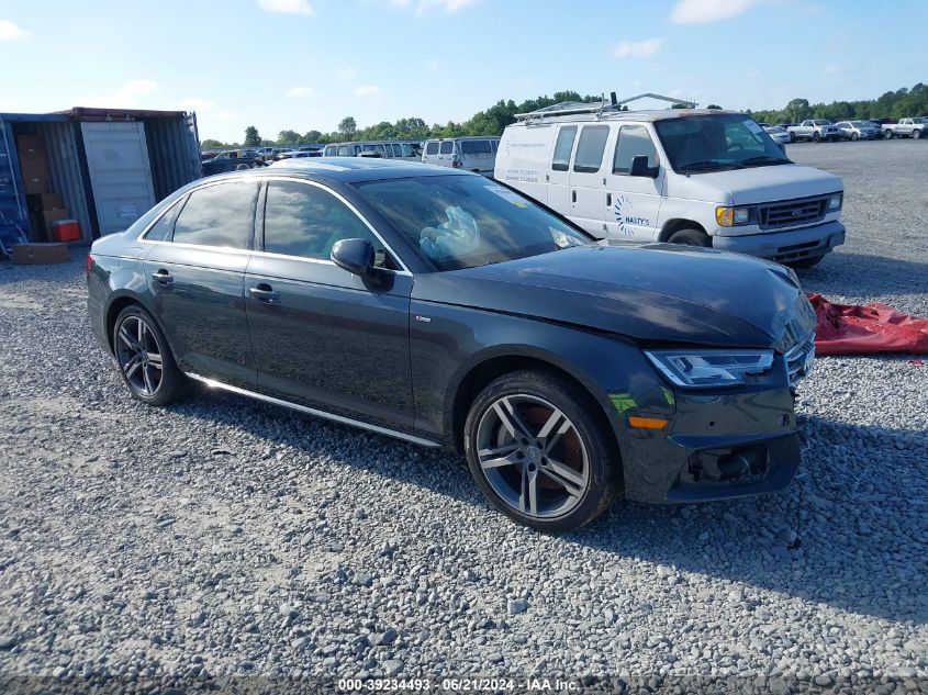 2018 Audi A4 2.0T Premium/2.0T Tech Premium VIN: WAUENAF41JA095331 Lot: 39234493