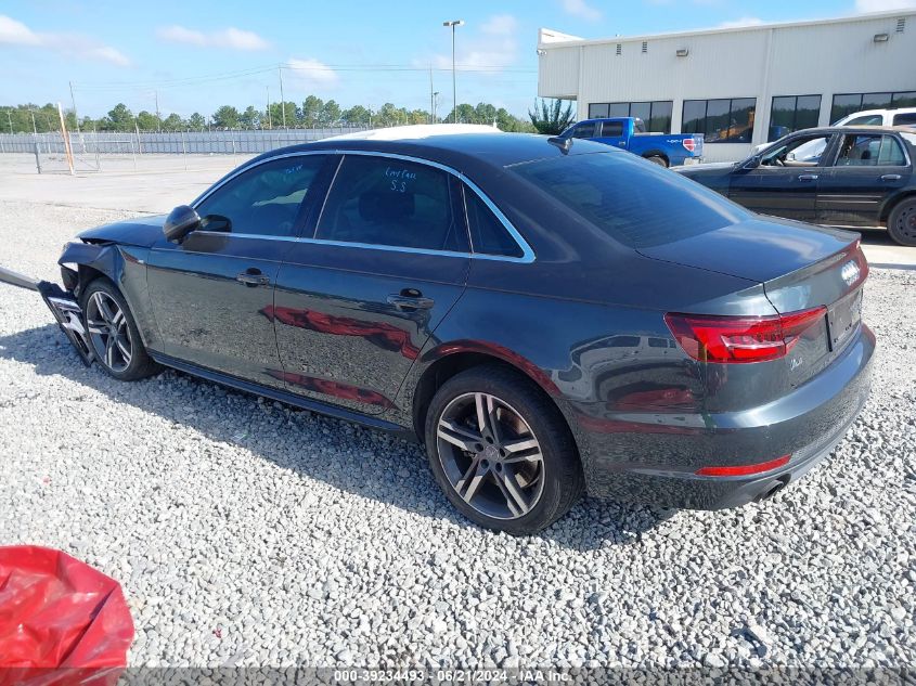 2018 Audi A4 2.0T Premium/2.0T Tech Premium VIN: WAUENAF41JA095331 Lot: 39234493