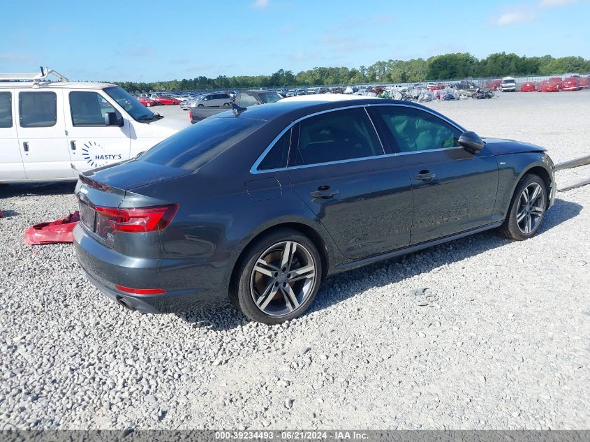 2018 Audi A4 2.0T Premium/2.0T Tech Premium VIN: WAUENAF41JA095331 Lot: 39234493