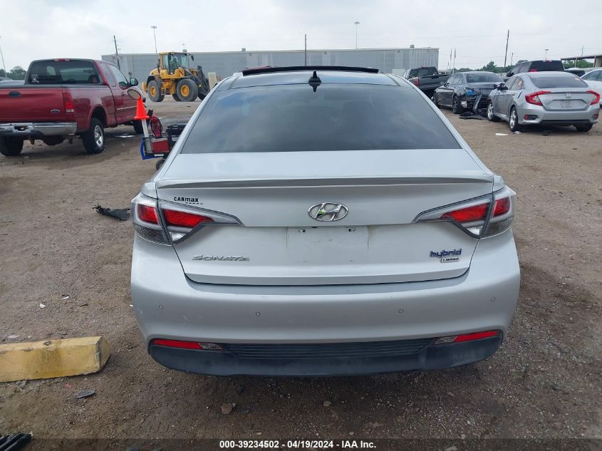 2016 Hyundai Sonata Hybrid Limited VIN: KMHE34L13GA009963 Lot: 39234502