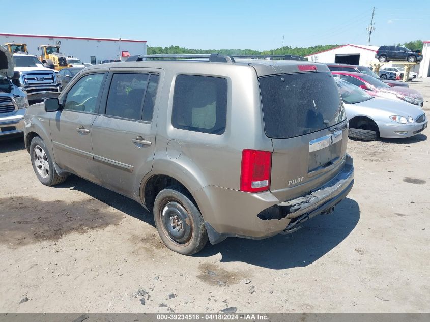 2009 Honda Pilot Ex-L VIN: 5FNYF48659B017649 Lot: 39234518