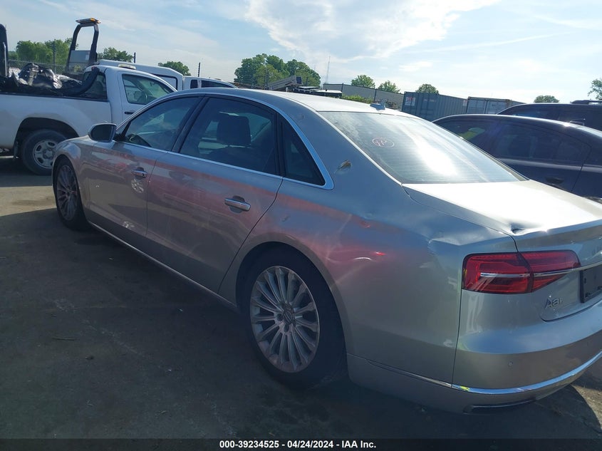 2015 Audi A8 L 4.0T VIN: WAU32AFD7FN011822 Lot: 39234525