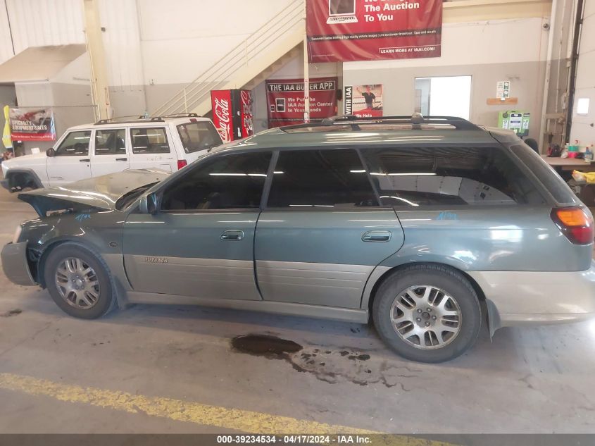 2002 Subaru Outback H6-3.0 L.l. Bean Edition VIN: 4S3BH806027604775 Lot: 11966697