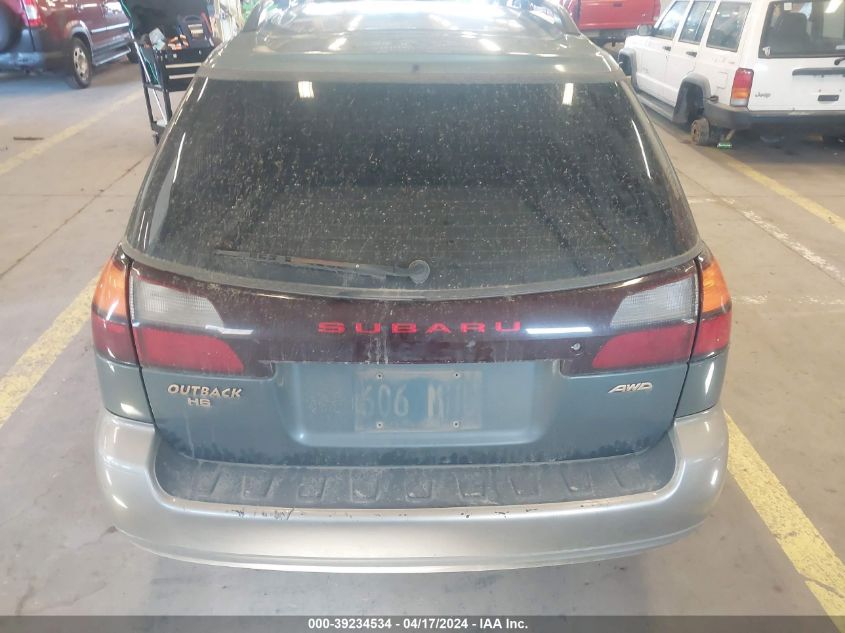 2002 Subaru Outback H6-3.0 L.l. Bean Edition VIN: 4S3BH806027604775 Lot: 11966697