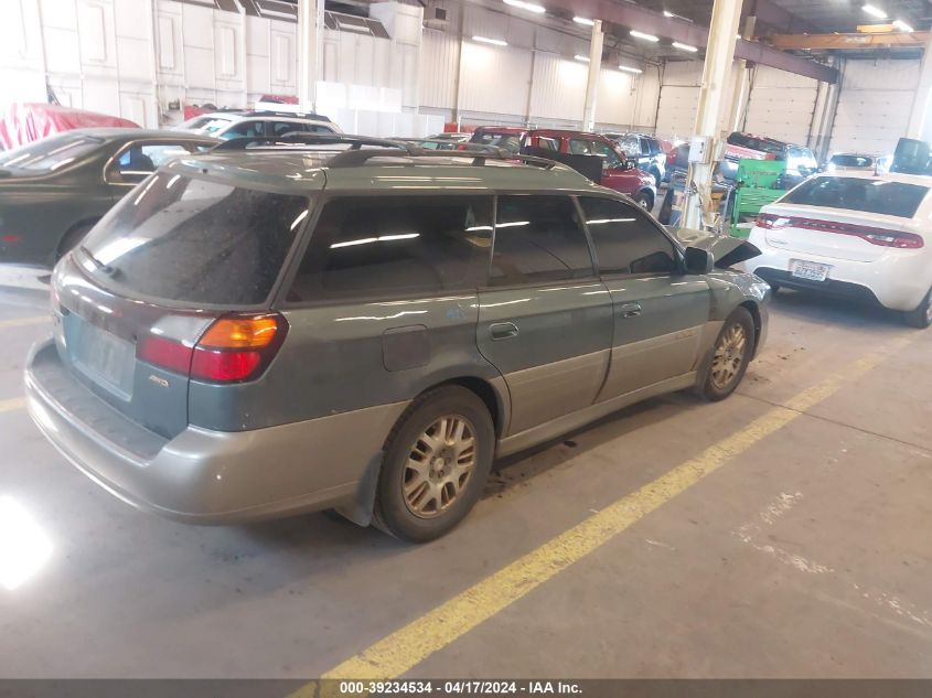 2002 Subaru Outback H6-3.0 L.l. Bean Edition VIN: 4S3BH806027604775 Lot: 11966697