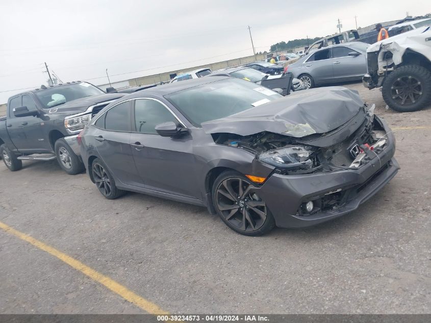2020 Honda Civic Sport VIN: 2HGFC2F87LH592430 Lot: 39234573