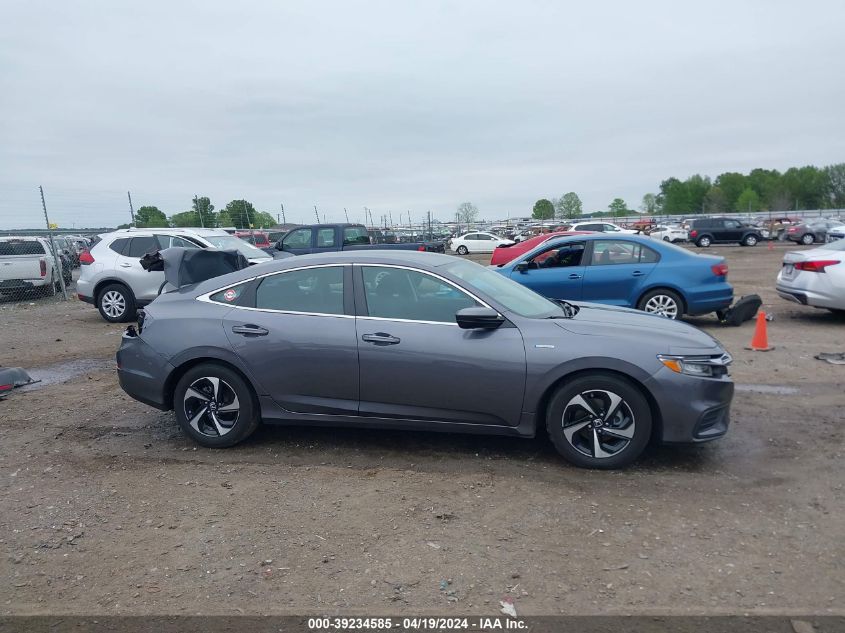 2022 Honda Insight Ex VIN: 19XZE4F52NE012393 Lot: 39234585