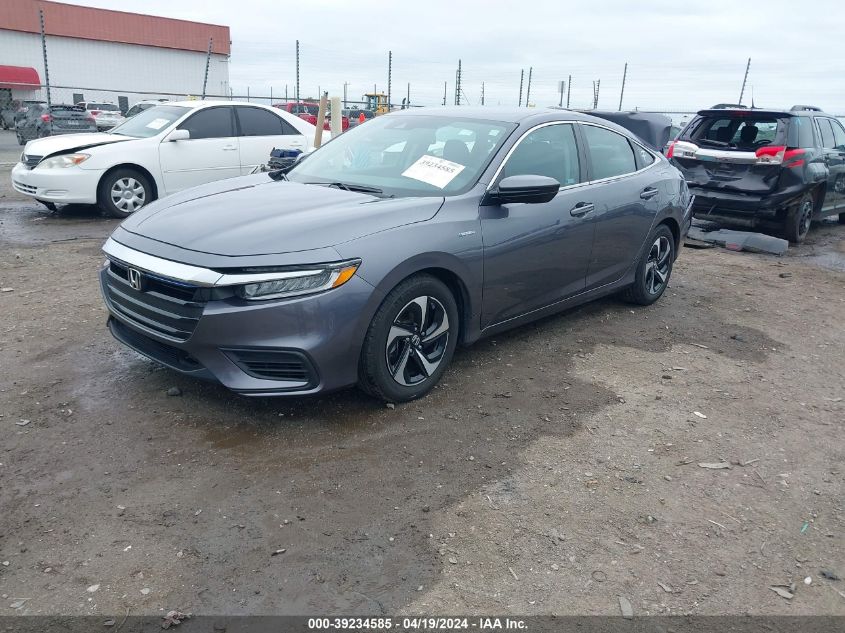 2022 Honda Insight Ex VIN: 19XZE4F52NE012393 Lot: 39234585