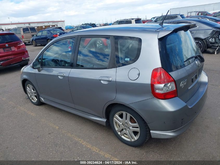 2008 Honda Fit Sport VIN: JHMGD386X8S001748 Lot: 47892904