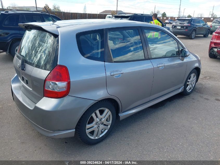 2008 Honda Fit Sport VIN: JHMGD386X8S001748 Lot: 47892904