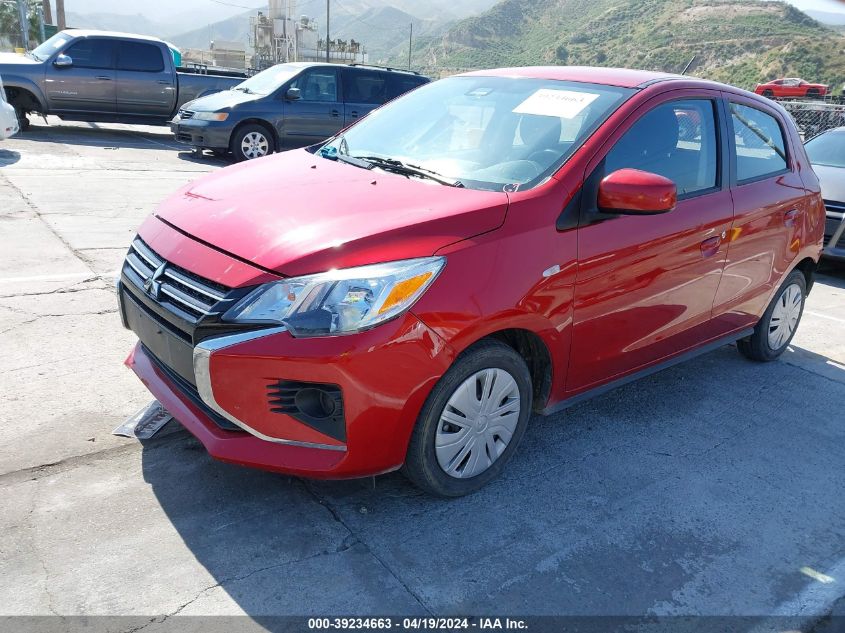 2022 Mitsubishi Mirage Es VIN: ML32AUHJ9NH008992 Lot: 39234663