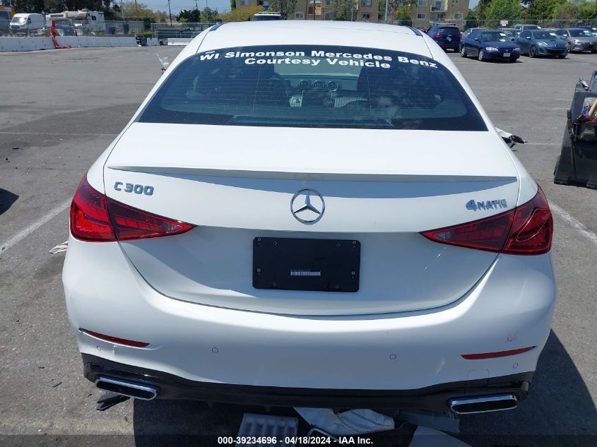2024 Mercedes-Benz C 300 VIN: W1KAF4HB9RR155757 Lot: 11978510