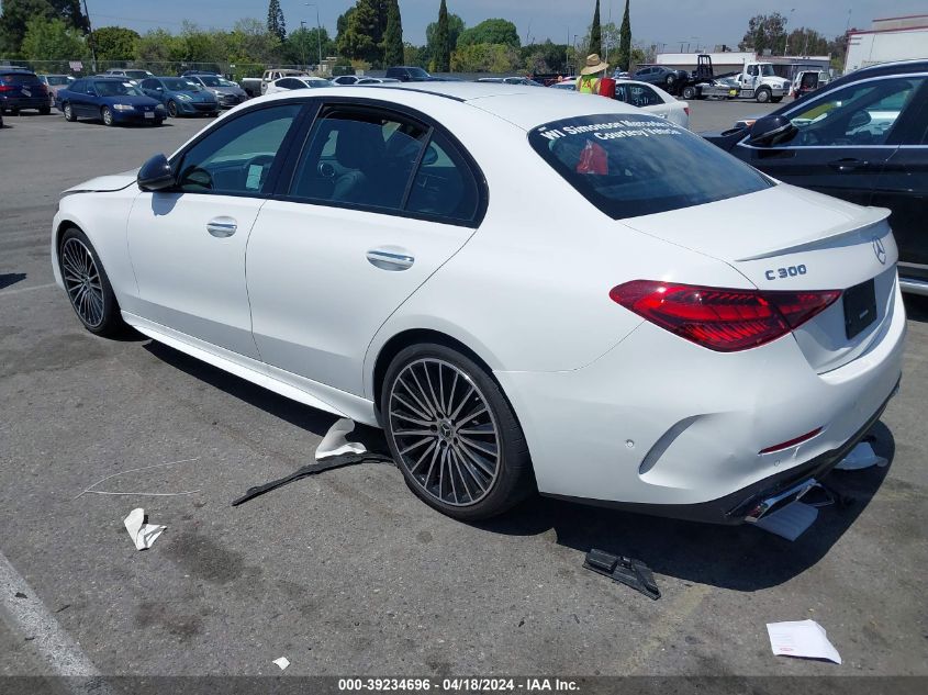 2024 Mercedes-Benz C 300 VIN: W1KAF4HB9RR155757 Lot: 11978510