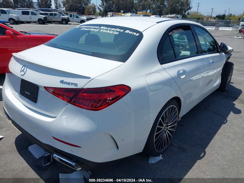 2024 Mercedes-Benz C 300 VIN: W1KAF4HB9RR155757 Lot: 11978510