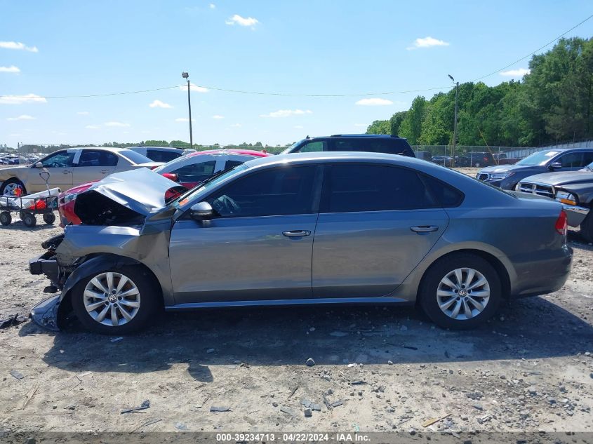 2012 Volkswagen Passat 2.5L S VIN: 1VWAH7A33CC096740 Lot: 39234713