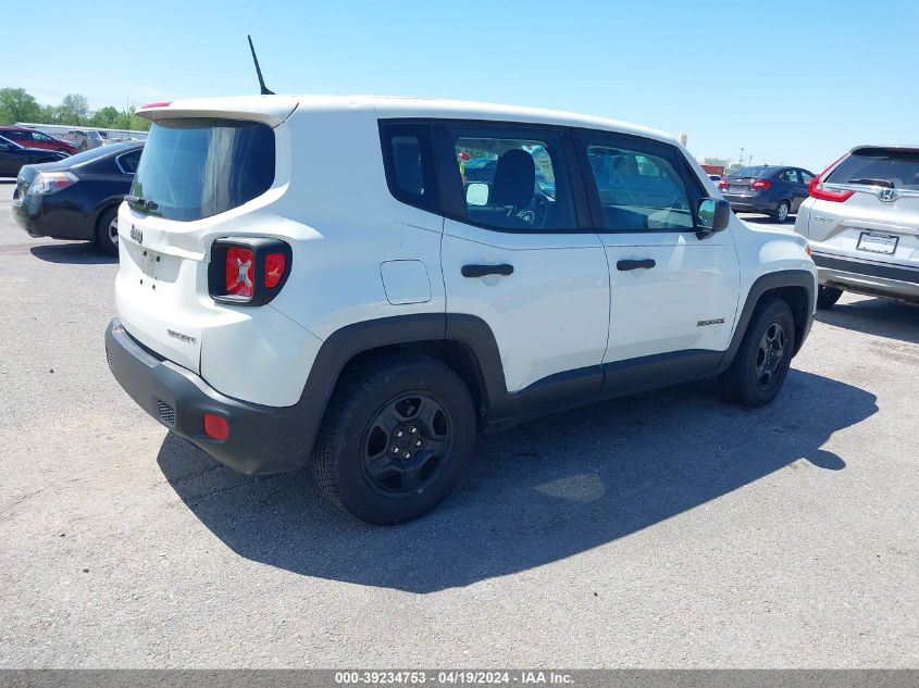 2017 Jeep Renegade Sport Fwd VIN: ZACCJAAB0HPF96961 Lot: 39234753