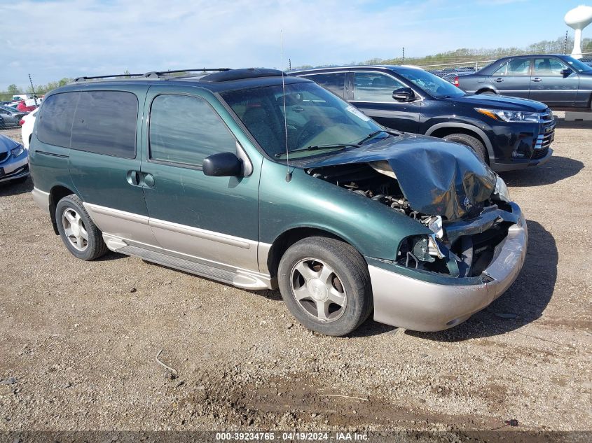 2002 Nissan Quest Se VIN: 4N2ZN16T52D813939 Lot: 39234765