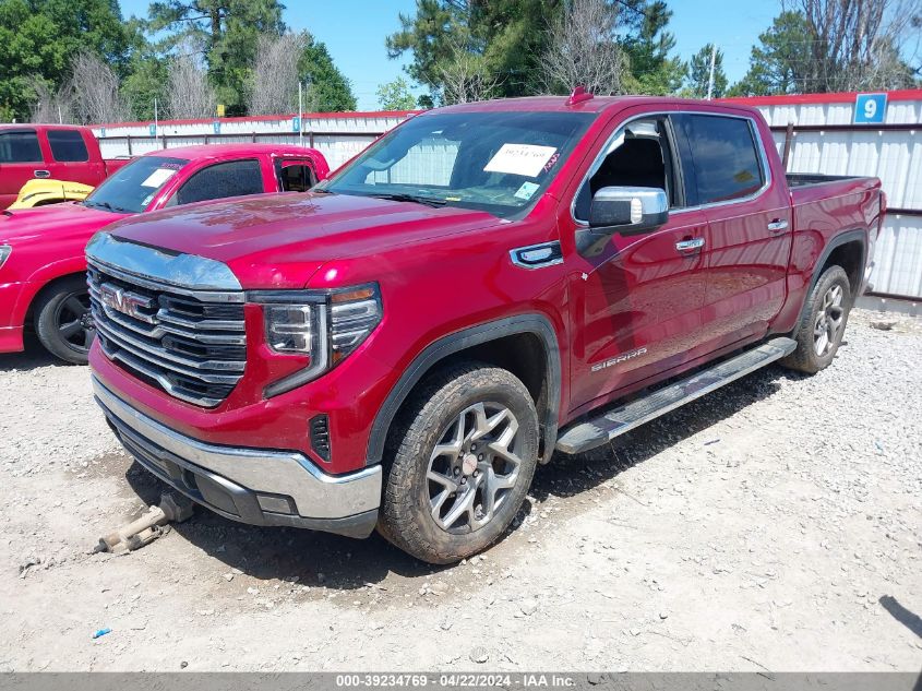 2022 GMC Sierra 1500 4Wd Short Box Slt VIN: 3GTUUDED0NG592916 Lot: 49823374