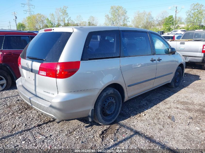 2004 Toyota Sienna Ce VIN: 5TDZA29C14S030737 Lot: 39234798
