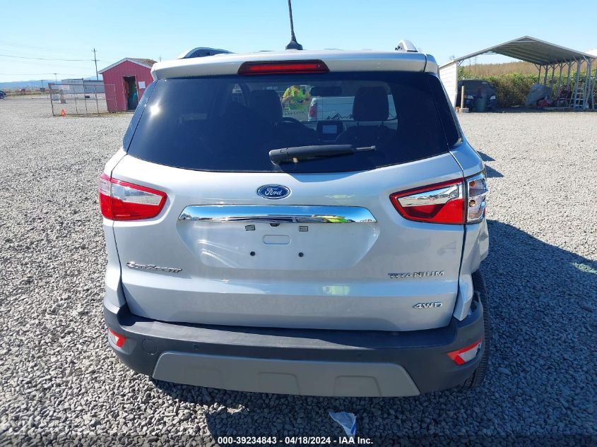 2020 Ford Ecosport Titanium VIN: MAJ6S3KL3LC320290 Lot: 39234843