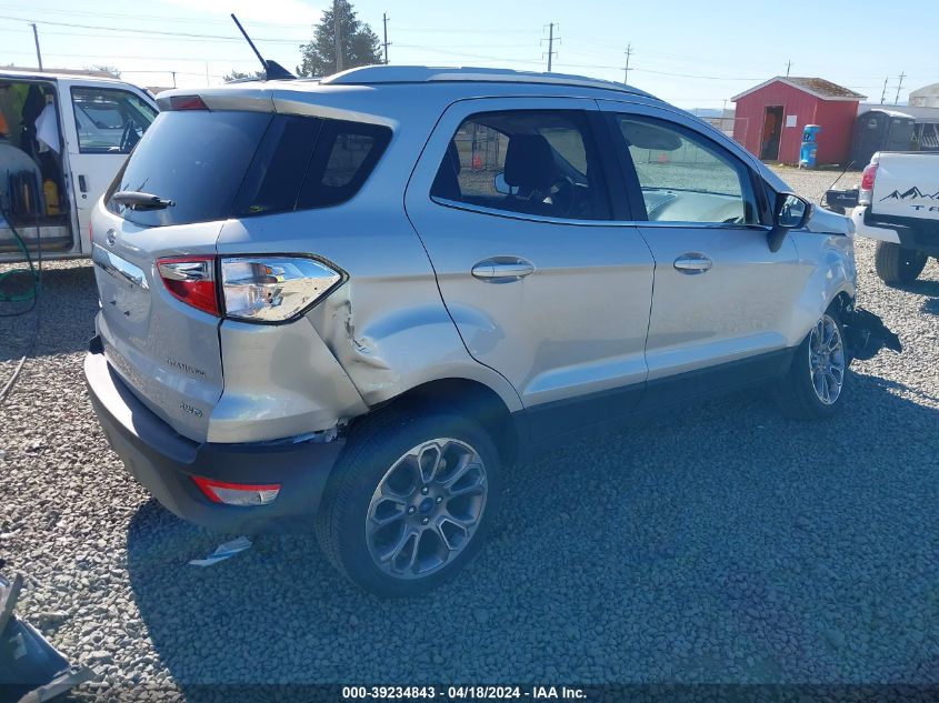 2020 Ford Ecosport Titanium VIN: MAJ6S3KL3LC320290 Lot: 39234843