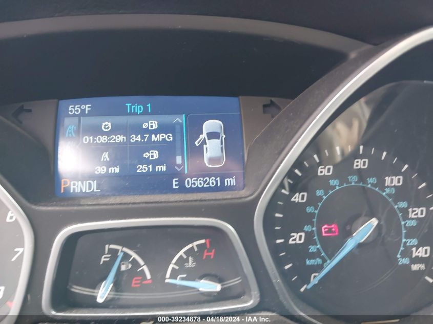 2013 Ford Focus Se VIN: 1FADP3F29DL242125 Lot: 39234878