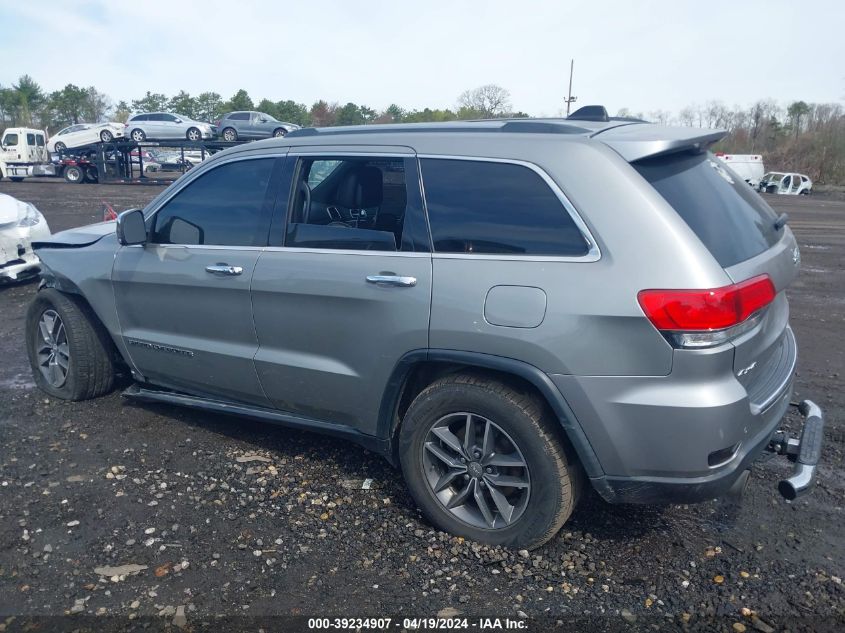 2017 Jeep Grand Cherokee Limited 4X4 VIN: 1C4RJFBT0HC612496 Lot: 39234907