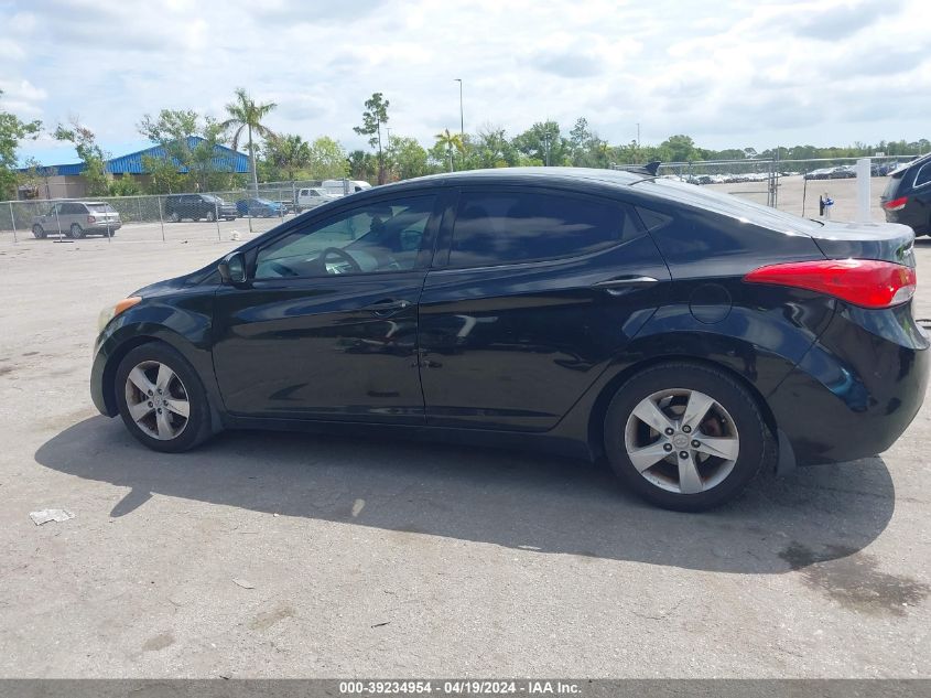 2013 Hyundai Elantra Gls/Limited VIN: 5NPDH4AE8DH343837 Lot: 39234954