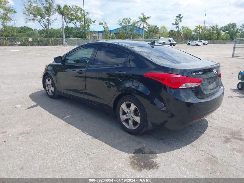 2013 Hyundai Elantra Gls/Limited VIN: 5NPDH4AE8DH343837 Lot: 39234954