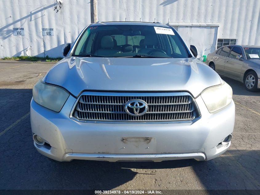 2009 Toyota Highlander Hybrid Limited VIN: JTEEW44A692028073 Lot: 39234978