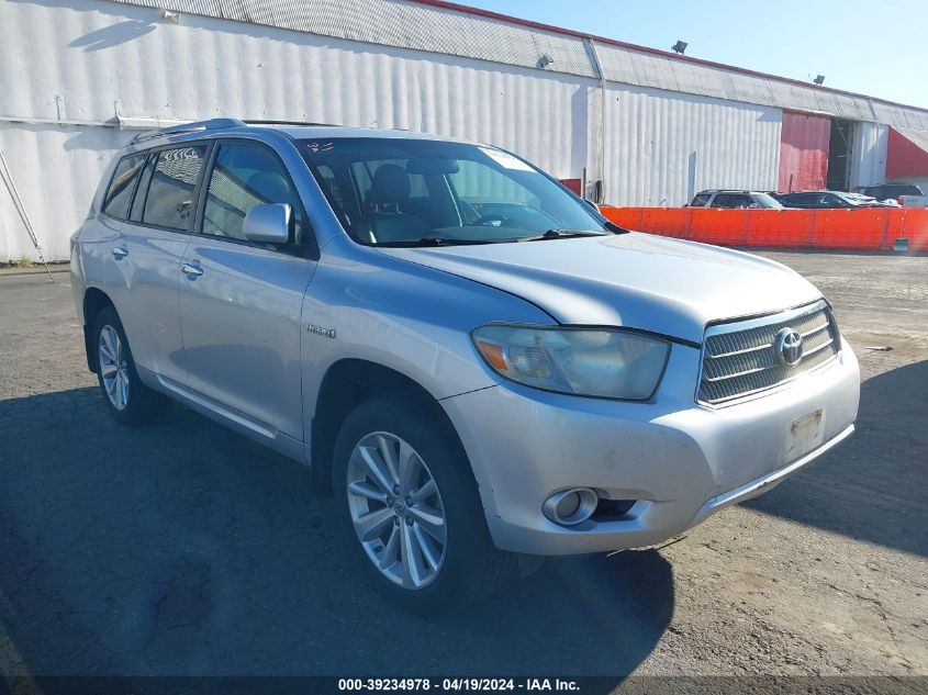 2009 Toyota Highlander Hybrid Limited VIN: JTEEW44A692028073 Lot: 39234978