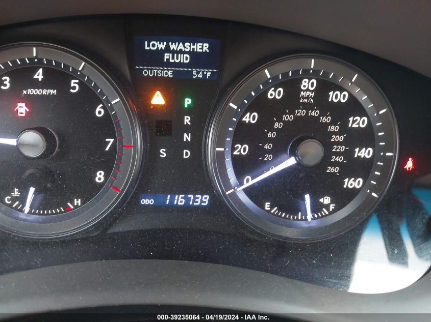 2012 Lexus Es 350 VIN: JTHBK1EG0C2504375 Lot: 39235064