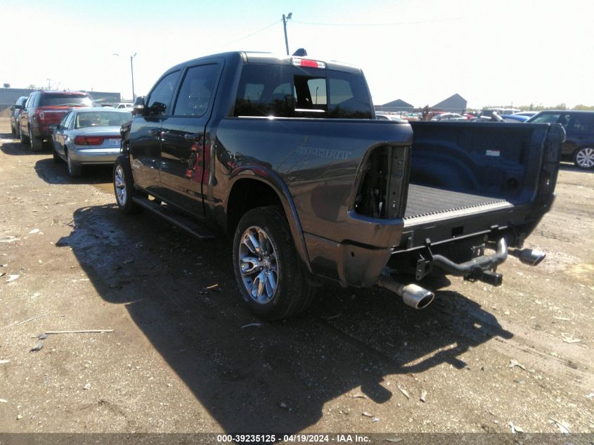 2021 Ram 1500 Laramie 4X4 5'7 Box VIN: 1C6SRFJT6MN730487 Lot: 39235125