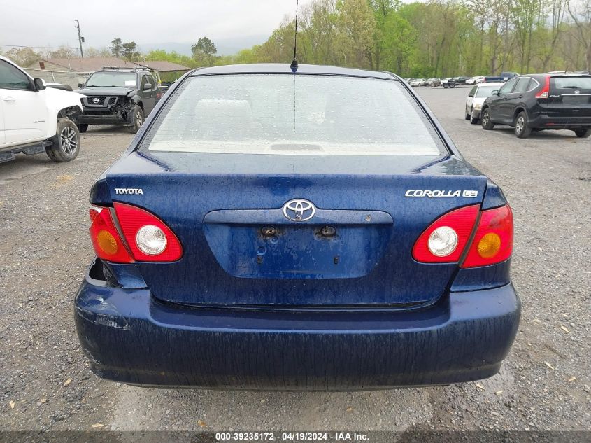 2003 Toyota Corolla Le VIN: JTDBR32E630035865 Lot: 39235172