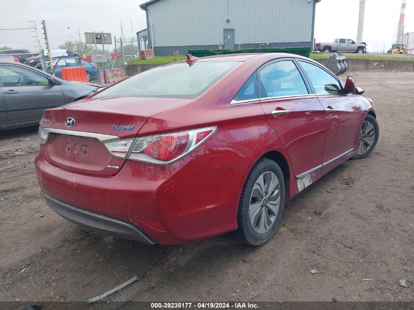 2013 Hyundai Sonata Hybrid Limited VIN: KMHEC4A42DA083500 Lot: 39235177