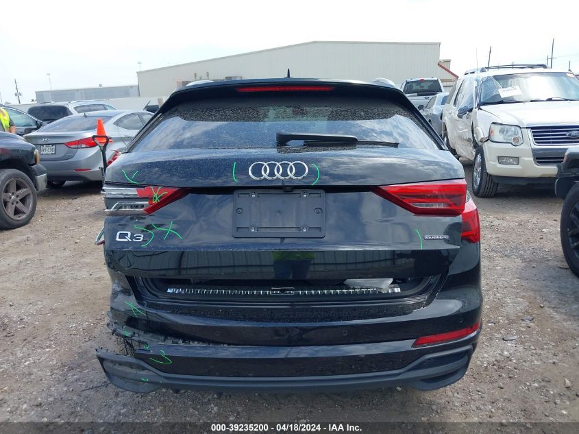 2023 Audi Q3 Premium 45 Tfsi S Line Quattro Tiptronic VIN: WA1DECF34P1041185 Lot: 39235200