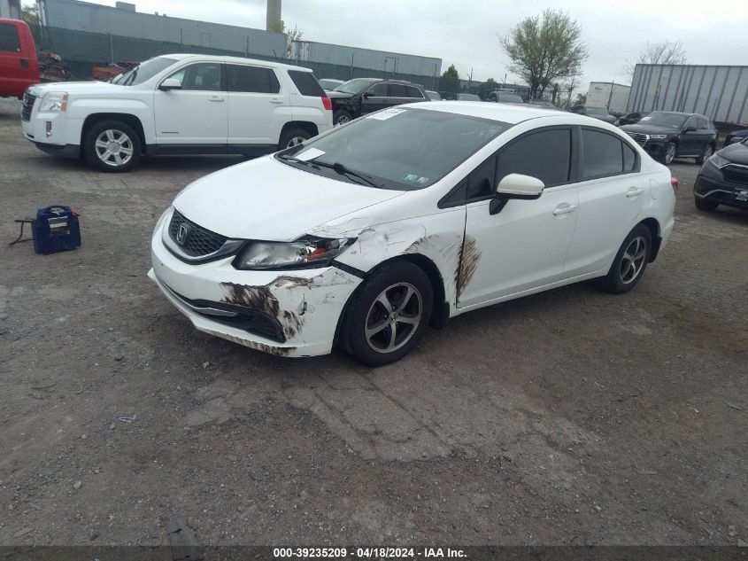 2015 Honda Civic Se VIN: 19XFB2F7XFE216846 Lot: 39235209