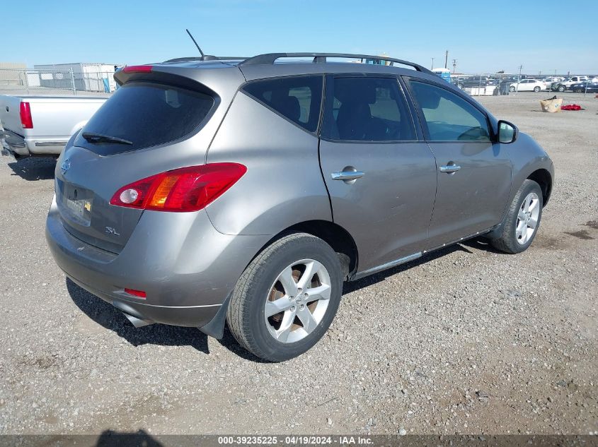 2009 Nissan Murano Sl VIN: JN8AZ18U79W024088 Lot: 39235225