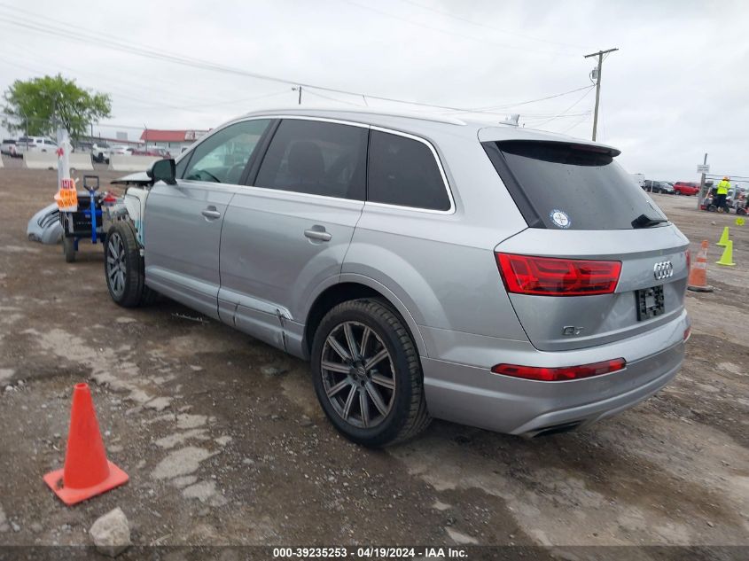 2019 Audi Q7 45 Premium/45 Se Premium VIN: WA1LHAF77KD017481 Lot: 39235253