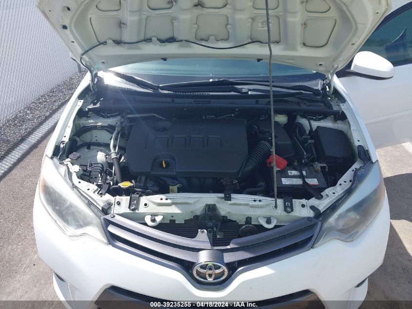 2015 Toyota Corolla Le VIN: 2T1BURHE8FC248707 Lot: 39235255