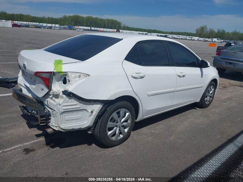 2015 Toyota Corolla Le VIN: 2T1BURHE8FC248707 Lot: 39235255