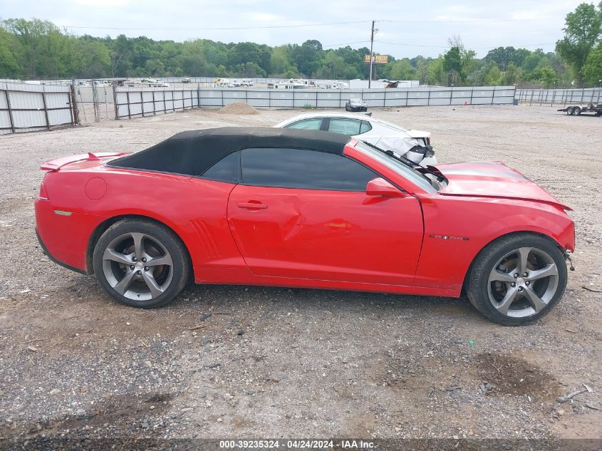 2014 Chevrolet Camaro 2Lt VIN: 2G1FC3D32E9205123 Lot: 39235324