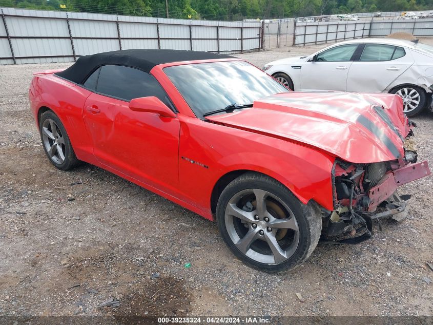 2014 CHEVROLET CAMARO LT - 2G1FC3D32E9205123