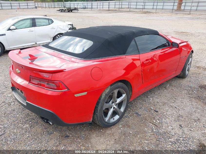 2014 Chevrolet Camaro 2Lt VIN: 2G1FC3D32E9205123 Lot: 39235324