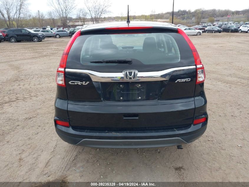 2015 Honda Cr-V Lx VIN: 5J6RM4H36FL117570 Lot: 39235328