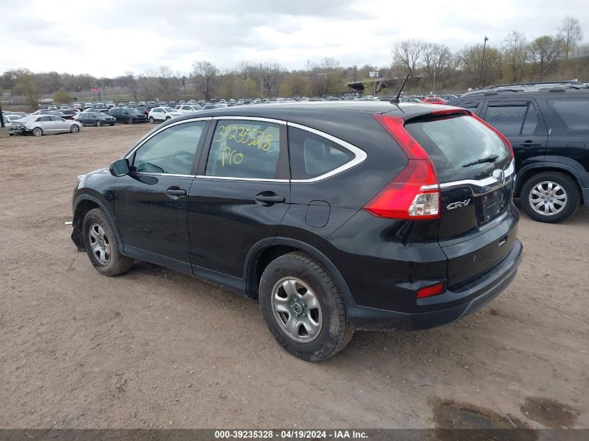 2015 Honda Cr-V Lx VIN: 5J6RM4H36FL117570 Lot: 39235328