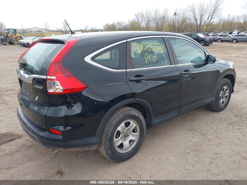 2015 Honda Cr-V Lx VIN: 5J6RM4H36FL117570 Lot: 39235328