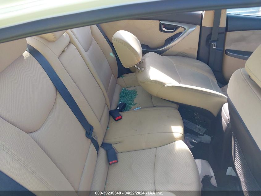 2012 Hyundai Elantra Gls VIN: 5NPDH4AE8CH116145 Lot: 39235340