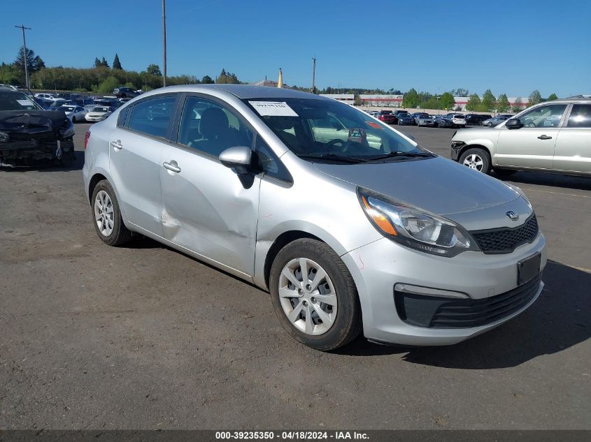 2016 Kia Rio Lx VIN: KNADM4A38G6699338 Lot: 39235350